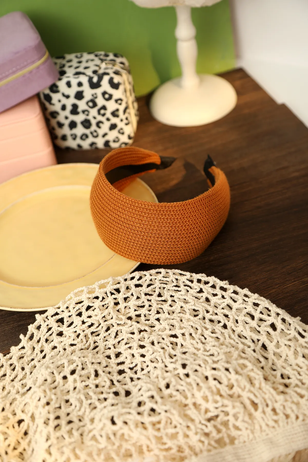 Woven Wide Headband - Earth-Tone Hairband product image 6