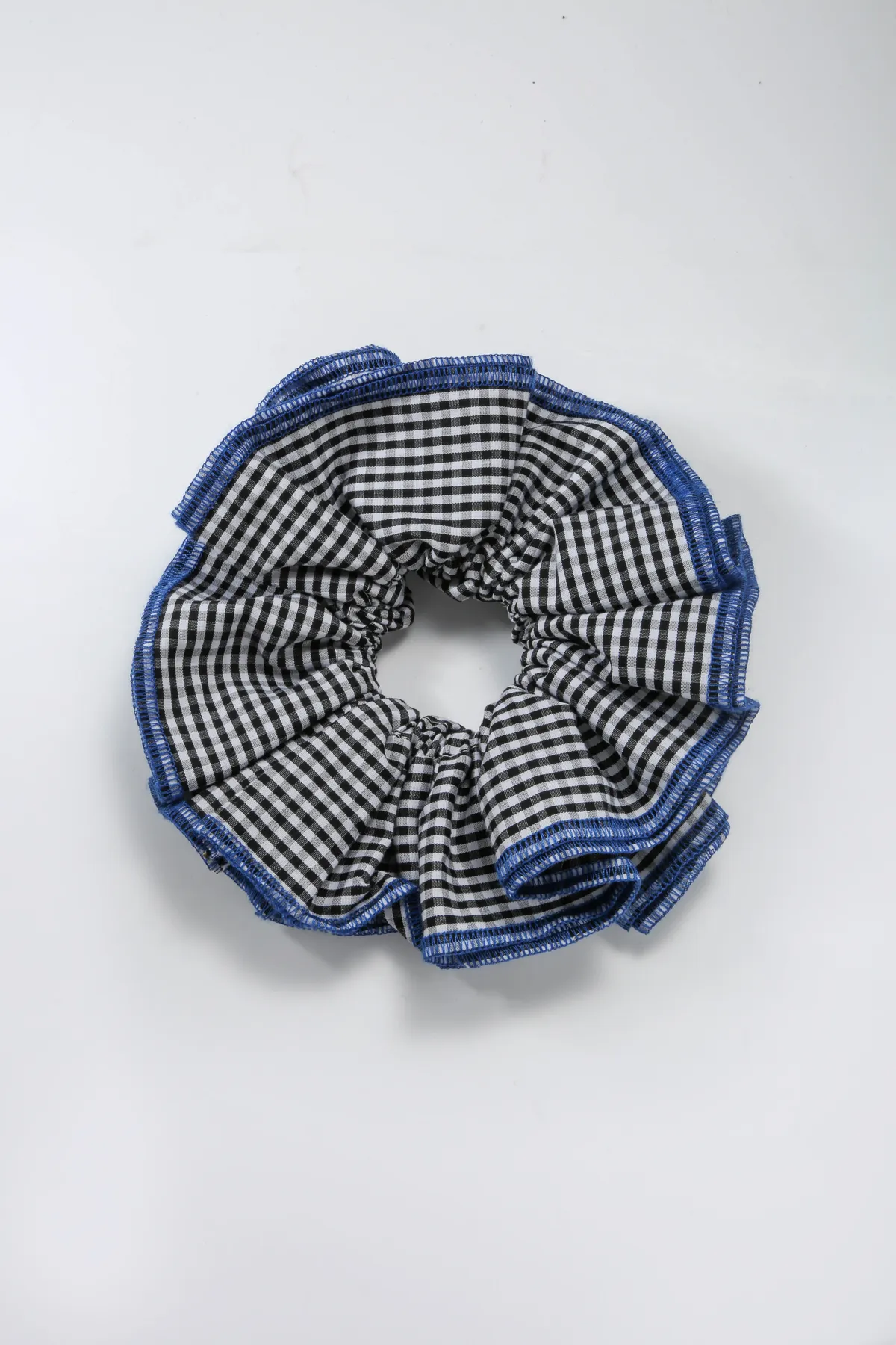 Pink Gingham Ruffle Scrunchie - Sweet Hair Tie product image 7