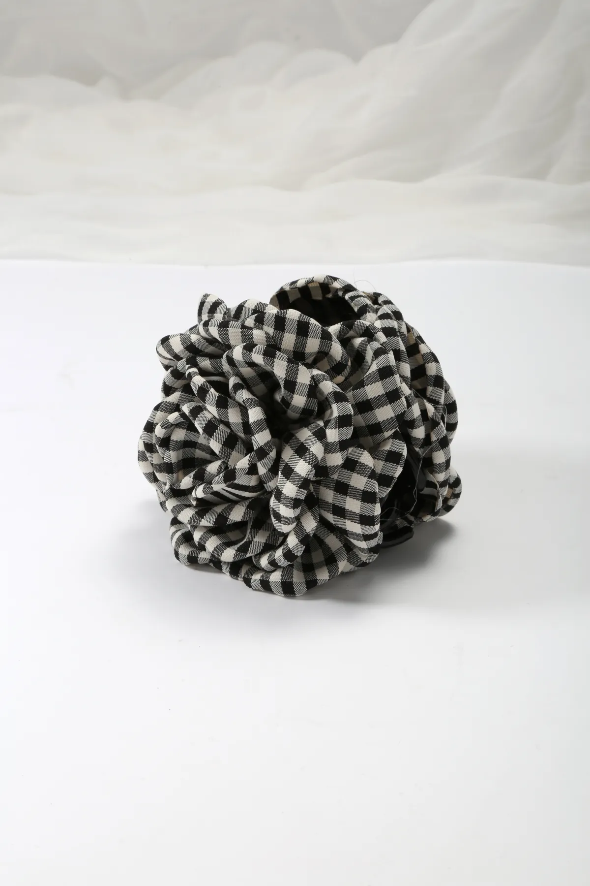 Gingham Rosette Claw Clip - Fabric Hair Clip product image 6
