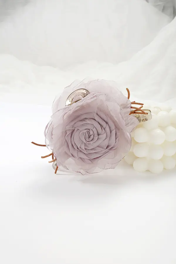 Sage Rose Tortoise Claw Clip - Cottage Hair Clip product image 5