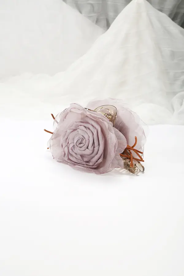 Sage Rose Tortoise Claw Clip - Cottage Hair Clip product image 6