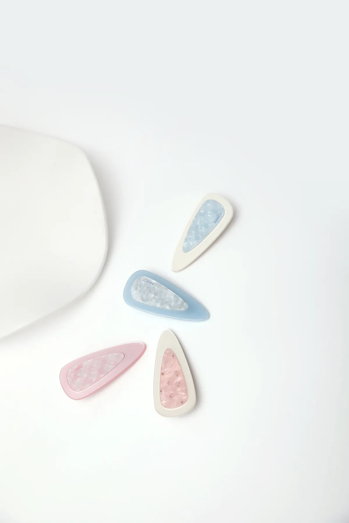 Marble Teardrop Hair Clips - Set of 2 Barrettes product image 6