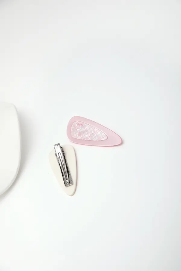 Marble Teardrop Hair Clips - Set of 2 Barrettes product image 7