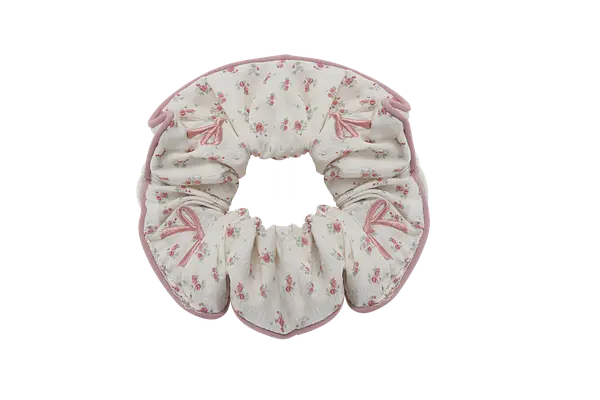 Cream Chiffon Puff Scrunchie - Oversized Hair Tie product image 7