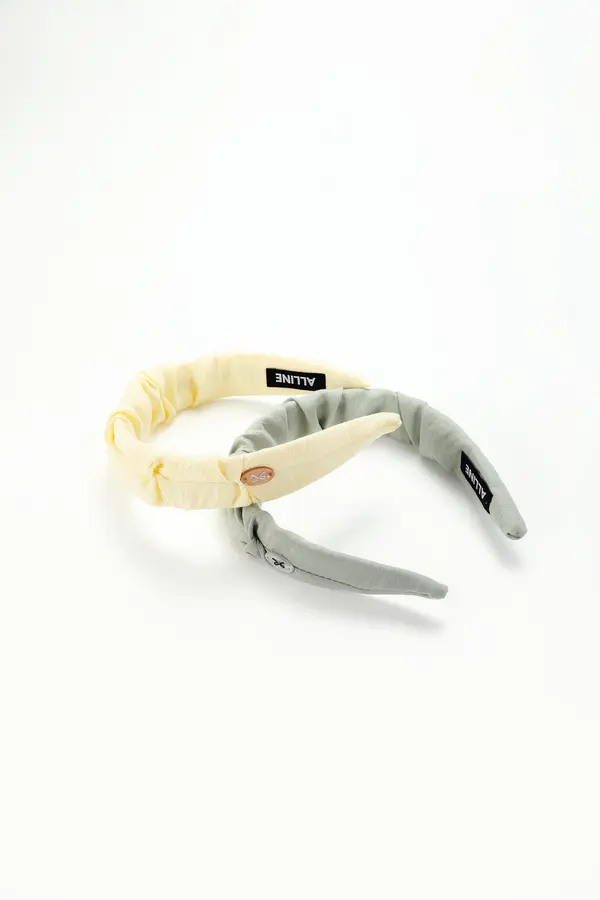 Buttercream Ruched Headband - Wide Soft Band product image 6