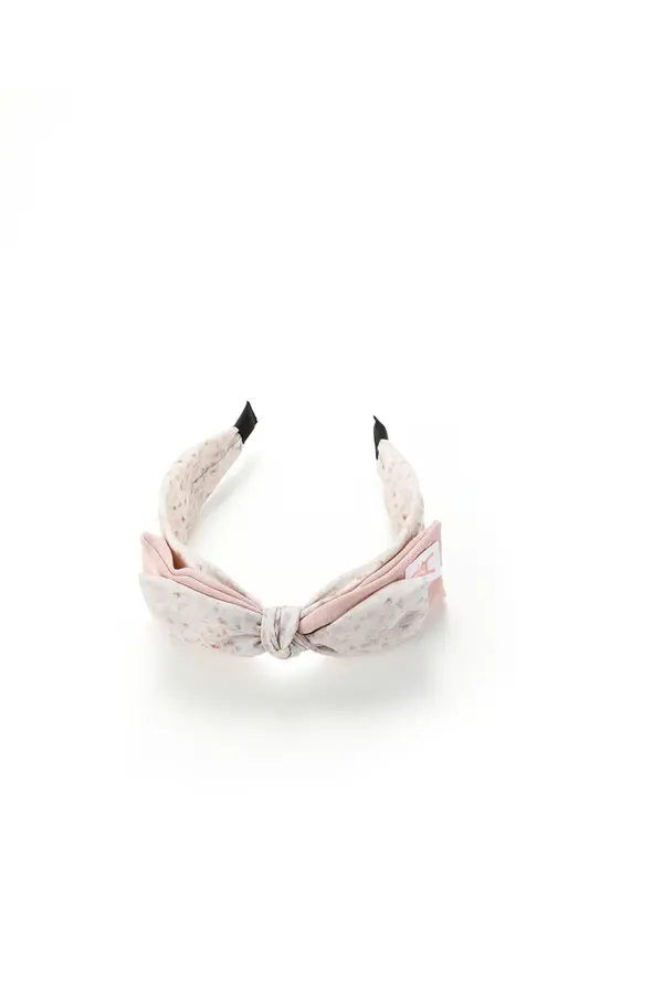 Lavender Floral Bow Headband - Wide Comfort Band product image 6