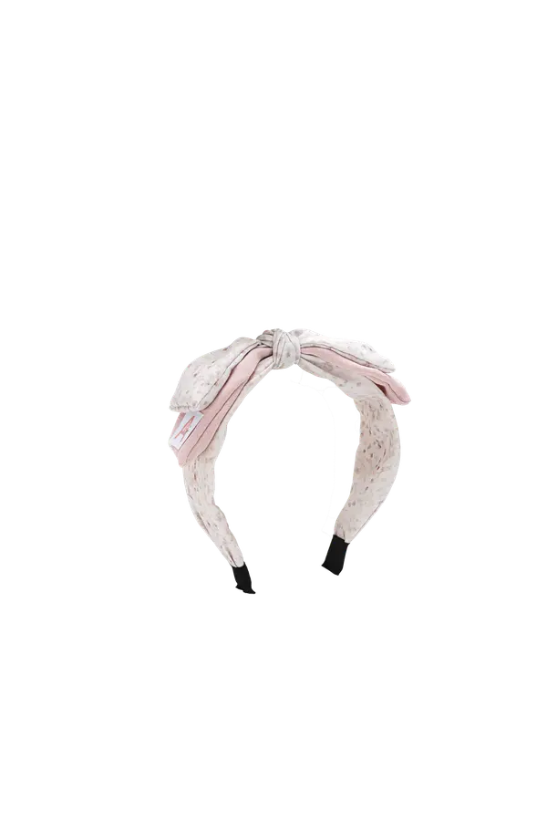 Lavender Floral Bow Headband - Wide Comfort Band product image 7