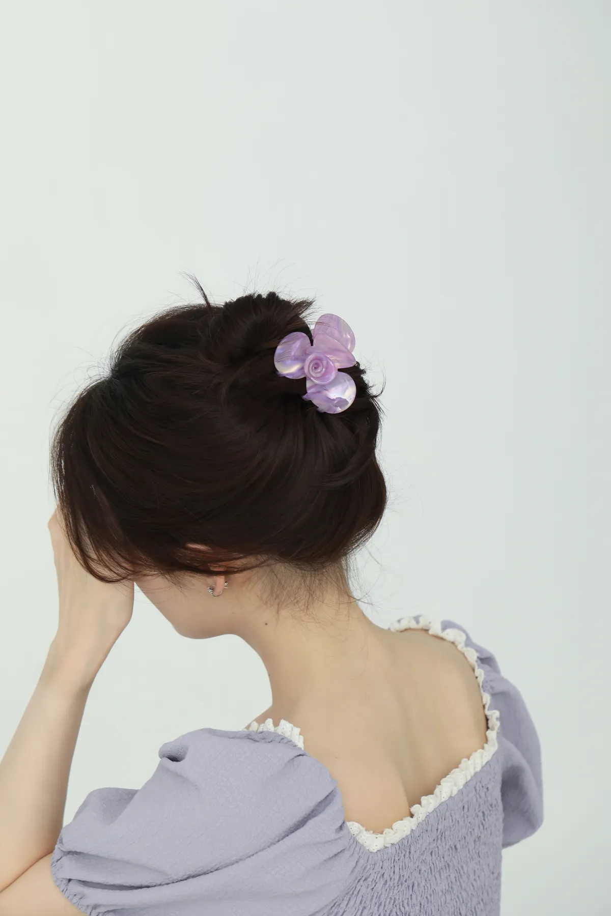 Pearlescent Butterfly Claw Clip - Statement Hair Clip product image 3