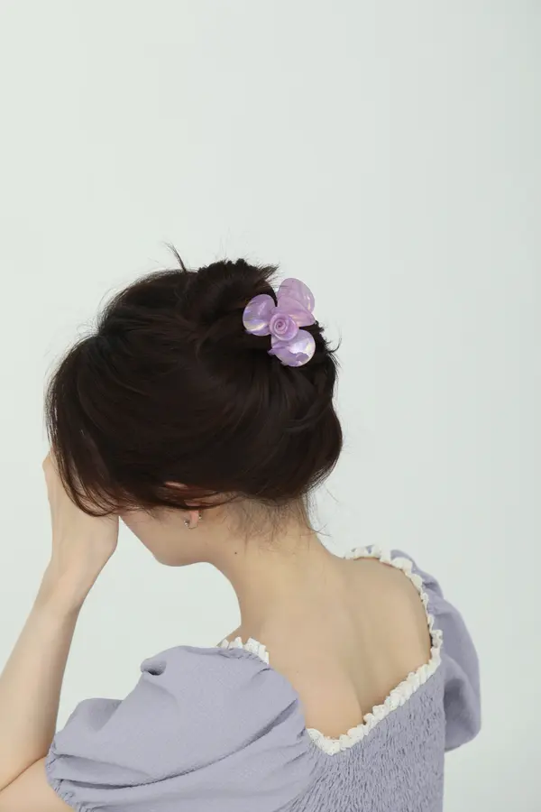 Pearlescent Butterfly Claw Clip - Statement Hair Clip product image 3