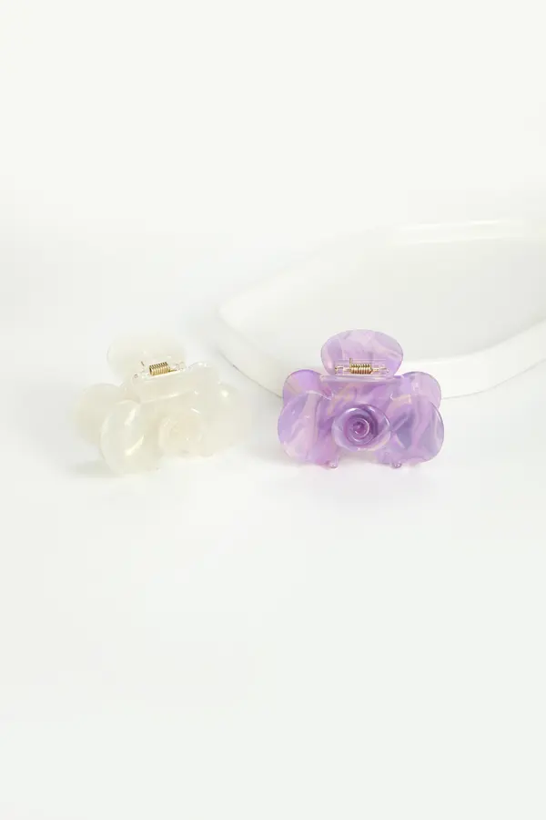 Pearlescent Butterfly Claw Clip - Statement Hair Clip product image 4